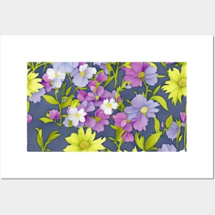 Floral pattern background Posters and Art